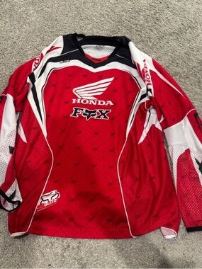 Honda Fox Red Motocross Jersey